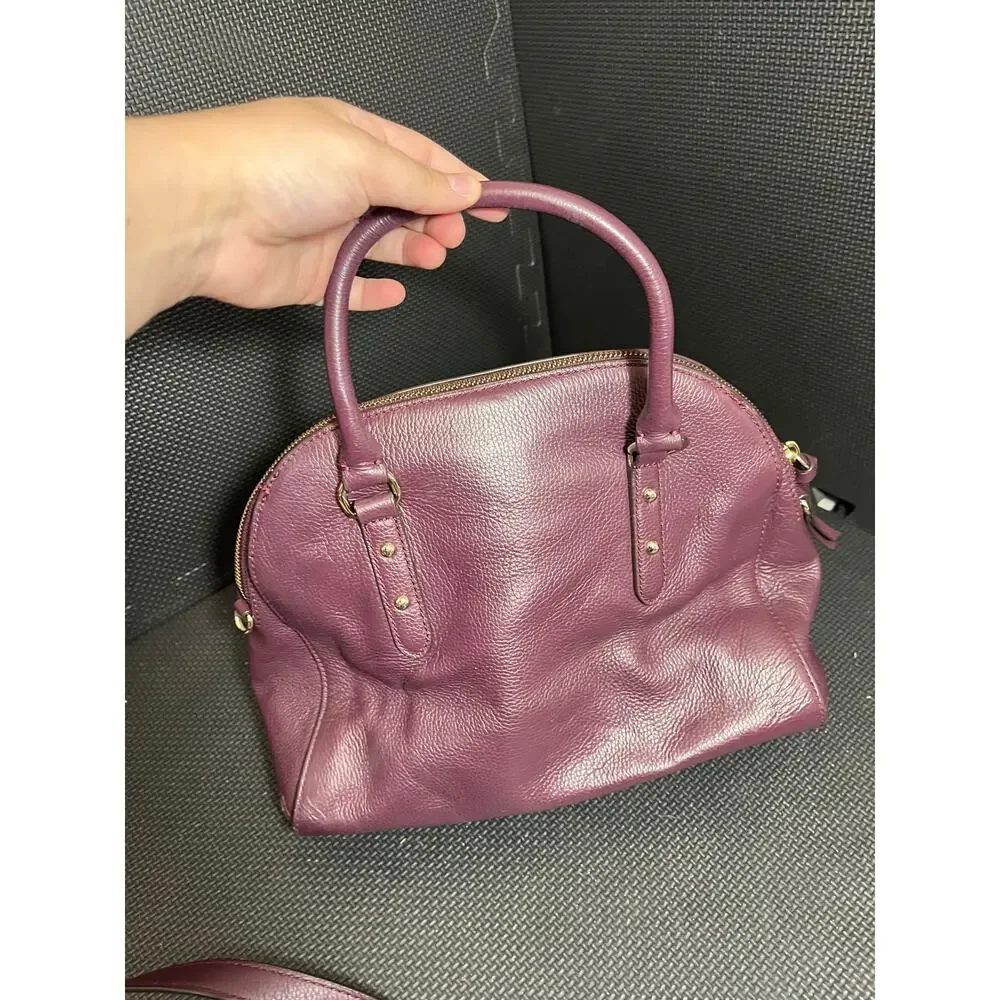 Kate Spade New York Brighton Park Small Felix Leather Wine‎ Purple Purse